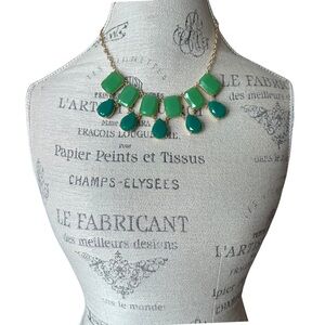 Tory Burch Green Statement Necklace